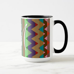 Trendy Chevron Stripes Pattern #2 Mug