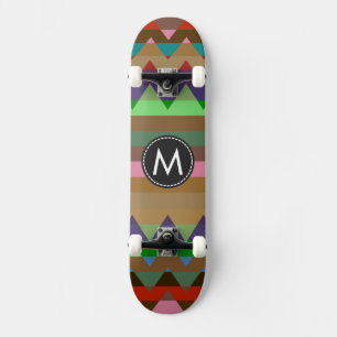 Trendy Chevron Stripes Pattern #2 Skateboard