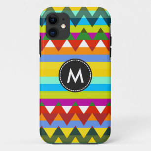Trendy Chevron Stripes Pattern #5 iPhone 11 Case