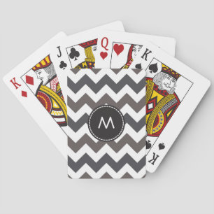 Trendy Chevron Zigzag Pattern 9 Playing Cards