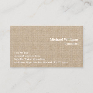 Trendy Chic Chequered Lines Modern Geometric Kraft Business Card