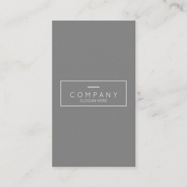 Trendy Chic Contemporary Vertical Business Card (Front)
