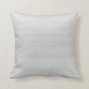 Trendy Chic Light Gray Wood Textured Cushion