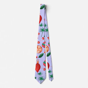 Trendy Christmas Abstract Pattern Tie
