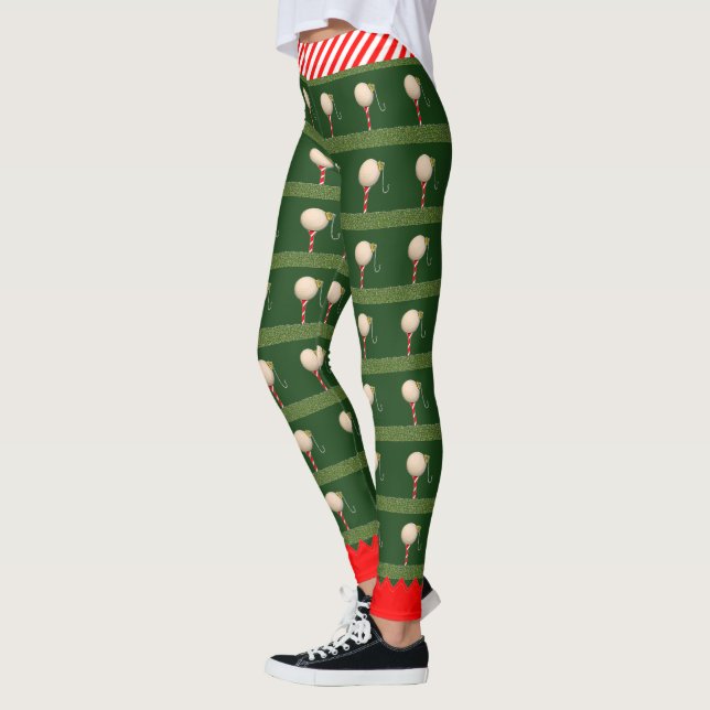 Trendy Christmas Golf Leggings (Left)