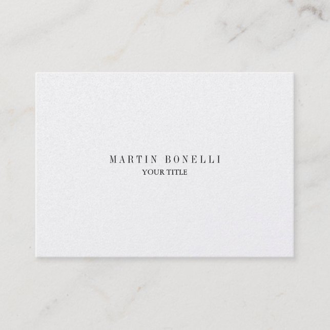 Trendy Chubby Professional Business Card (Front)
