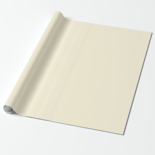 Trendy Classic Brand Elegant Solid Color Cornsilk Wrapping Paper