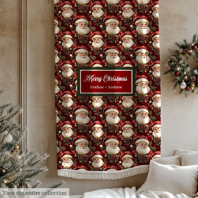 Trendy Classic Santa Claus Holiday Blanket (Trendy Classic Santa Claus Holiday Blanket)