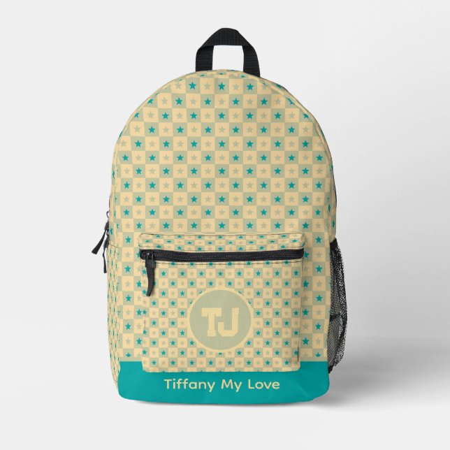 Trendy Coach Name Retro Backpack (Front)
