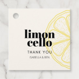 Trendy Cocktail Homemade Limoncello Thankyou Favour Tags