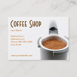 Trendy Coffee Shop Business Card