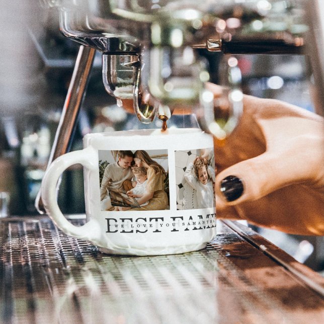 Trendy Collage Photo & Best Family Ever Best Gift Espresso Cup (Creator Uploaded)