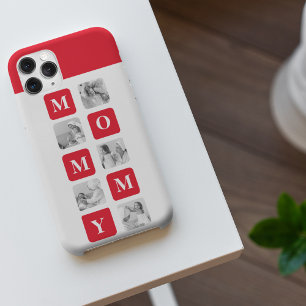 Trendy Collage Photo & Red Best Mummy Gift iPhone 11Pro Max Case