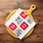Trendy Collage Photo & Red Best Mummy Gift Tea Towel<br><div class="desc">This unique and stylish "Trendy Collage Photo & Red Best Mummy Gift" is the perfect way to show your love and appreciation for the special mum in your life. The collage photo design features multiple photos arranged in a trendy and eye-catching layout, making it a truly personalised and one-of-a-kind gift.Whether...</div>
