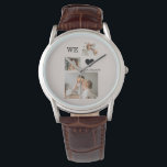 Trendy Collage Photo & We Love You Daddy Gift Watch<br><div class="desc">Show your dad how much you care with this heartfelt "We Love You Daddy" gift. The gift can come in many forms, such as a personalised mug, a photo frame, or even a t-shirt. The message "We Love You Daddy" is a simple yet powerful way to express your love and...</div>