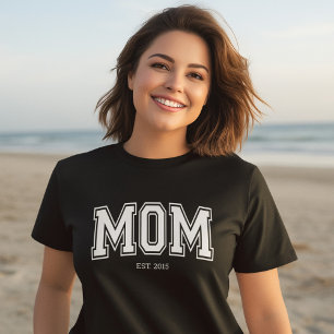 Trendy College Established Mum T-Shirt