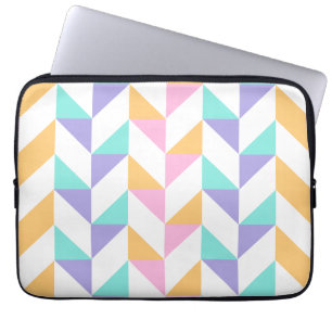 Trendy Colorful Geometric Shapes – Modern Style Laptop Sleeve