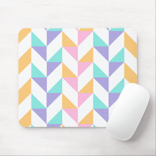 Trendy Colorful Geometric Shapes – Modern Style Mouse Pad