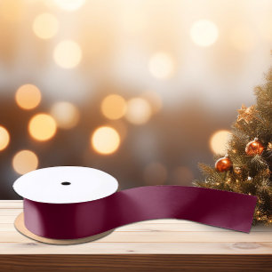 Trendy Colour Dark Burgundy Satin Ribbon