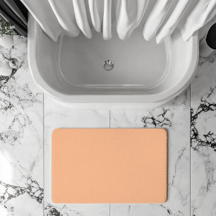 Trendy Colour Peach Fuzz Solid Colour Elegant Bath Mat