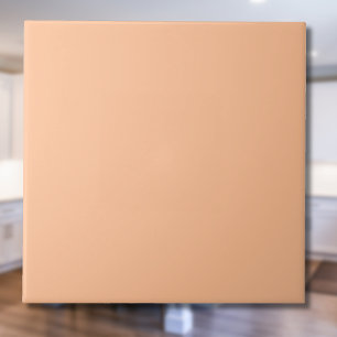 Trendy Colour Peach Fuzz Solid Colour Elegant Ceramic Tile