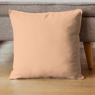 Trendy Colour Peach Fuzz Solid Colour Elegant Cushion