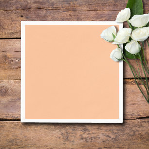 Trendy Colour Peach Fuzz Solid Colour   Elegant Napkin