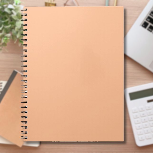 Trendy Colour Peach Fuzz Solid Colour | Elegant Notebook (Creator Uploaded)