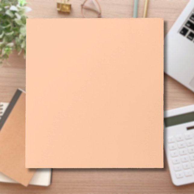 Trendy Colour Peach Fuzz Solid Colour | Elegant Notepad (Creator Uploaded)