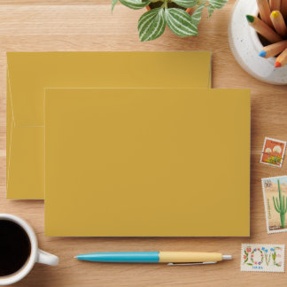 trendy colour spicy mustard 2025 envelope