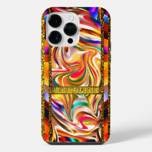 Trendy Colour Swirls   iPhone 14 Pro Max Case