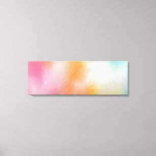 Trendy Colourful Abstract Art Modern Yellow Green Canvas Print