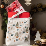 Trendy Colourful Christmas Pattern | Watercolor Tote Bag<br><div class="desc">This design is available on a variety of products,  making it easy to find the perfect item for your needs. From ornaments and greeting cards to home decor and apparel,  you can deck the halls and spread the holiday spirit in style.</div>