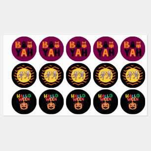Trendy Colourful Collection Halloween Stickers
