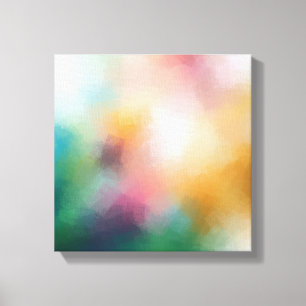 Trendy Colourful Elegant Modern Abstract Art Canvas Print