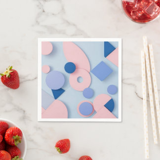 Trendy Colourful Geometric art Napkin