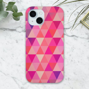 Trendy Colourful Geometric Triangles Pattern  iPhone 15 Case