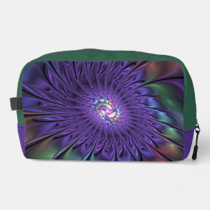 Trendy Colourful Modern Abstract Fractal Flower Dopp Kit