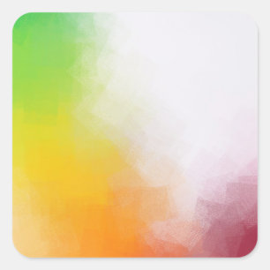 Trendy Colourful Modern Elegant Abstract Art Blank Square Sticker