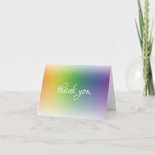 Trendy Colourful Template Calligraphy Thank You