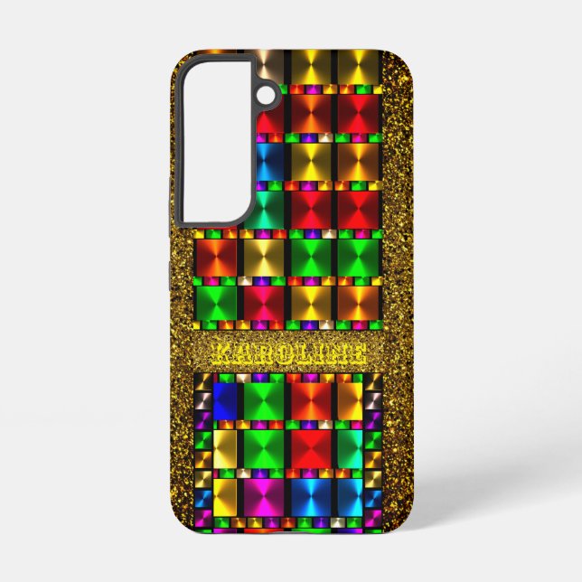 Trendy Colours -Stylish Samsung Galaxy S22 Case (Back)