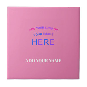 Trendy  Contemporary Customizable Trademark Pink Ceramic Tile