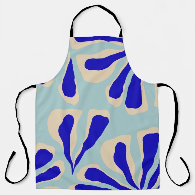 Trendy contemporary floral seamless pattern. apron (Front)