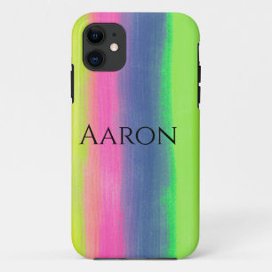 Trendy Cool Colourful Gentle Striped Art For Teens iPhone 11 Case