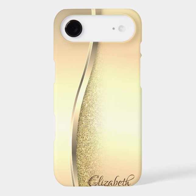 Trendy Cool Gold Glitter - Personalised Case-Mate Samsung Galaxy Case (Back)