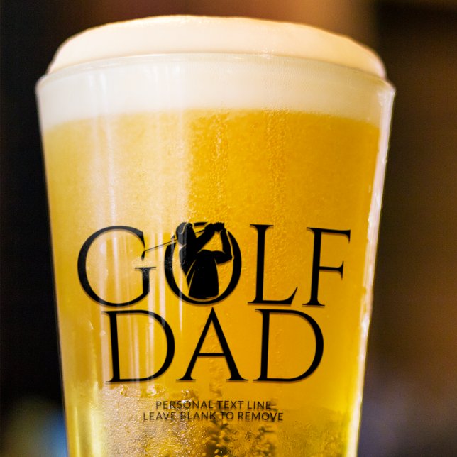 Trendy Cool "GOLF DAD" Pint Glass (Creator Uploaded)