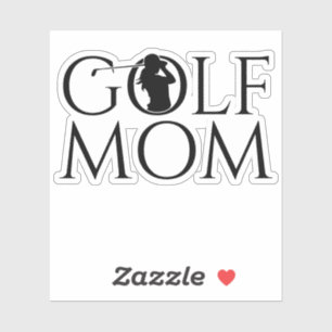 Trendy Cool "GOLF MOM" Custom Cut Vinyl