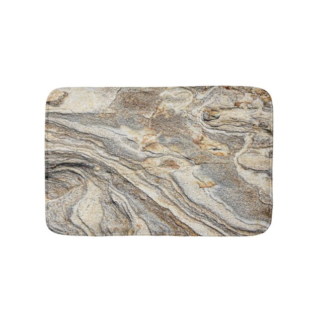 Trendy Cool Marble Pattern Bath Mat (Front)