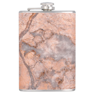 Trendy Cool Marble Stone Texture Hip Flask