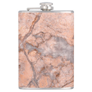 Trendy Cool Marble Stone Texture Hip Flask